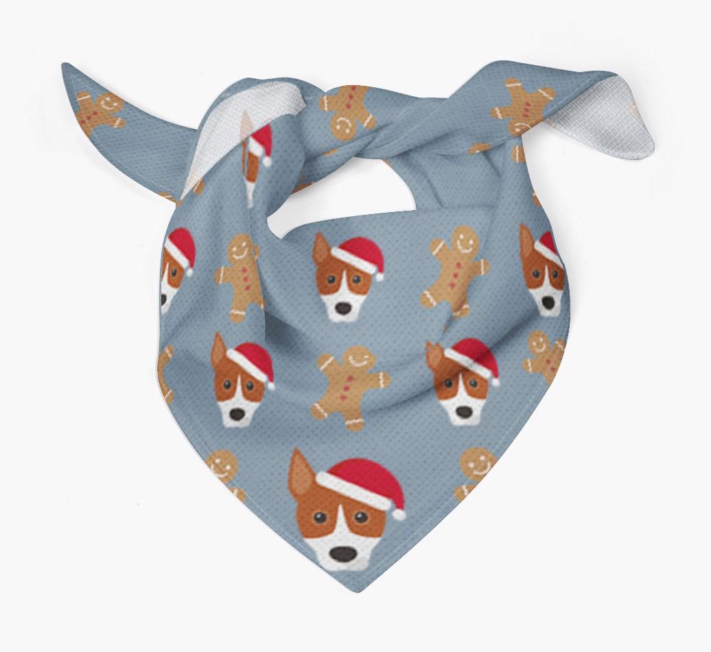 Gingerbread : Personalized {breedFullName} Christmas Bandana