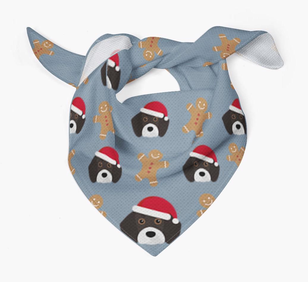 Gingerbread : Personalized {breedFullName} Christmas Bandana