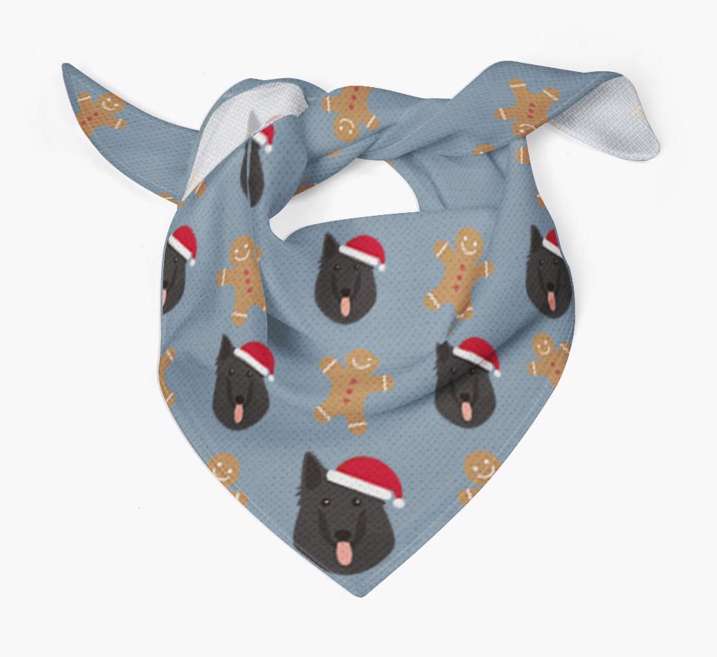 Gingerbread : Personalized {breedFullName} Christmas Bandana