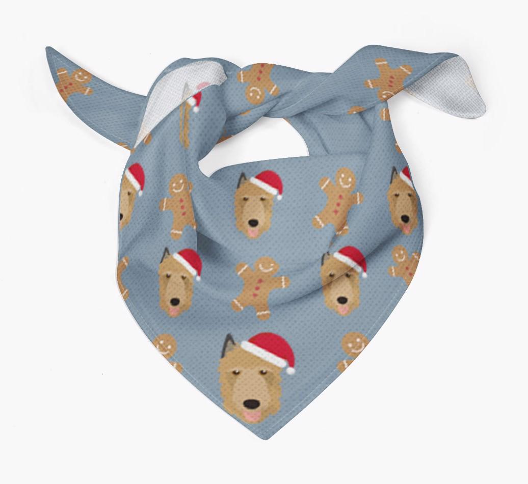 Gingerbread : Personalized {breedFullName} Christmas Bandana