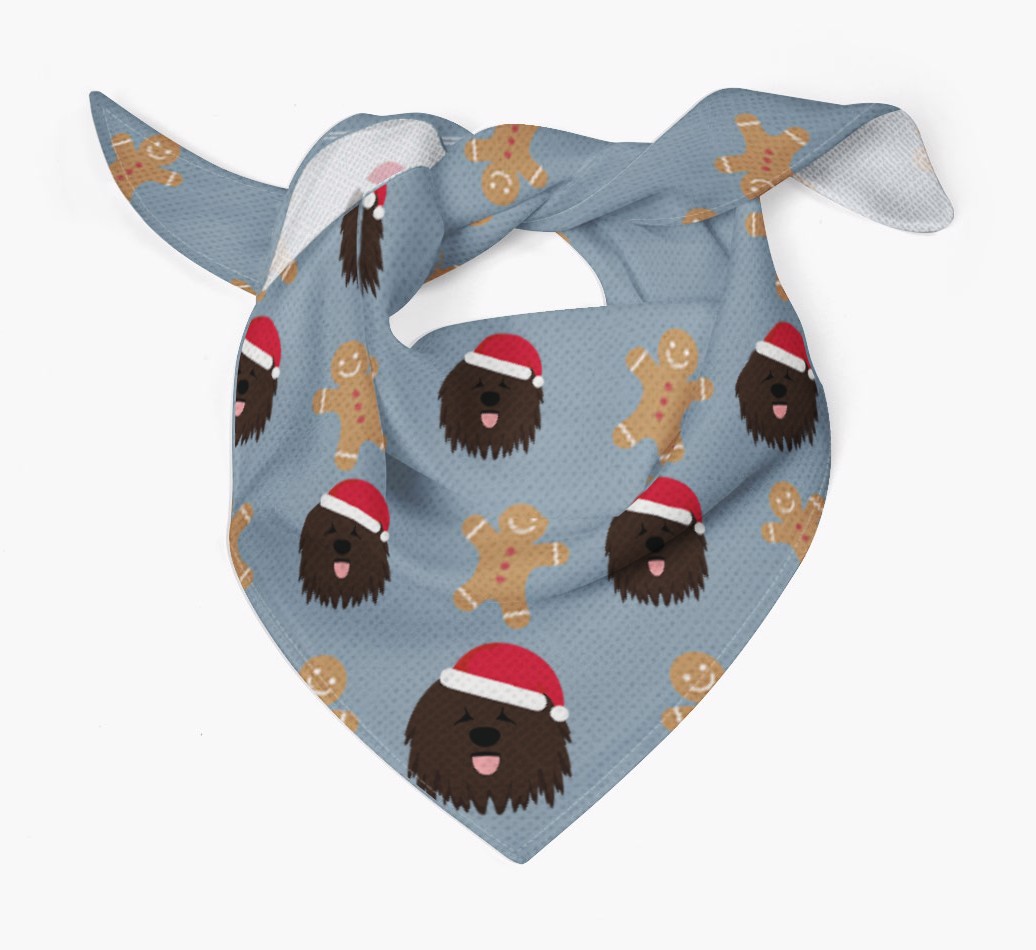 Gingerbread : Personalized {breedFullName} Christmas Bandana