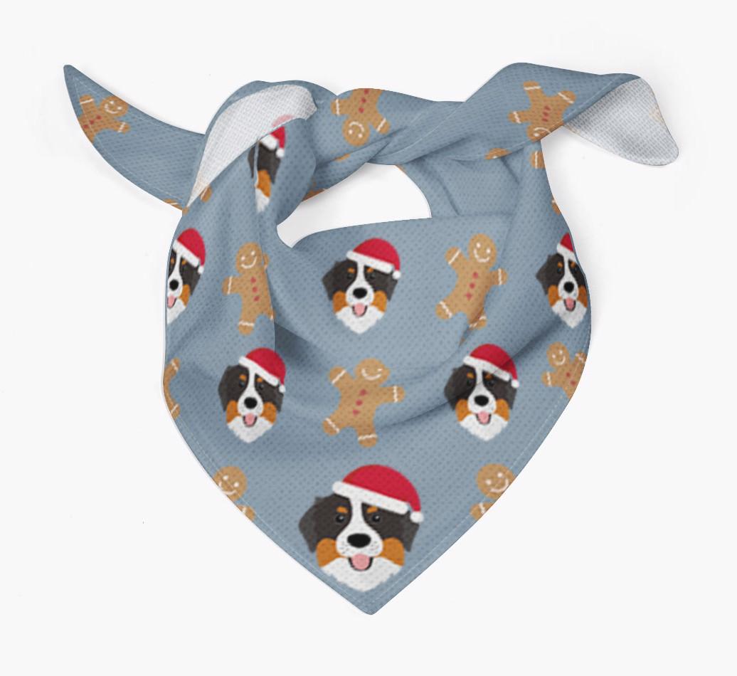 Gingerbread : Personalized {breedFullName} Christmas Bandana