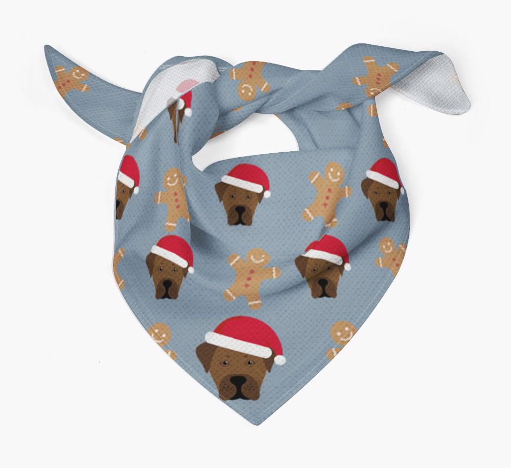 Gingerbread : Personalized {breedFullName} Christmas Bandana