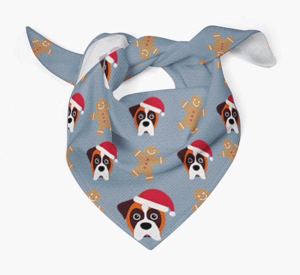 Gingerbread : Personalized {breedFullName} Christmas Bandana
