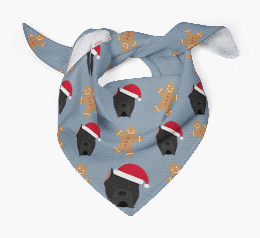 Gingerbread : Personalized {breedFullName} Christmas Bandana