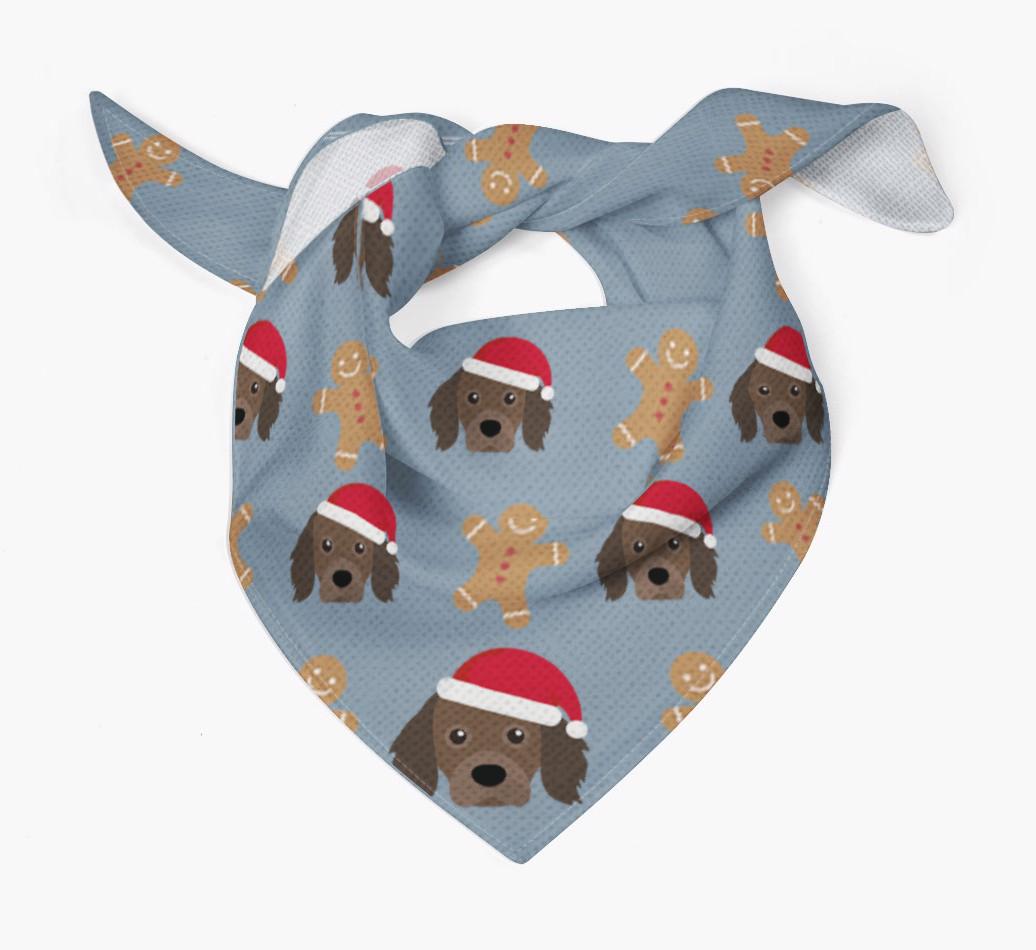 Gingerbread : Personalized {breedFullName} Christmas Bandana