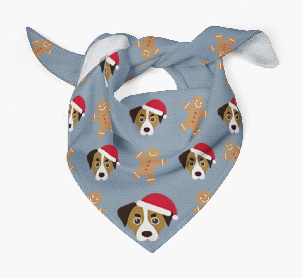 Gingerbread : Personalized {breedFullName} Christmas Bandana