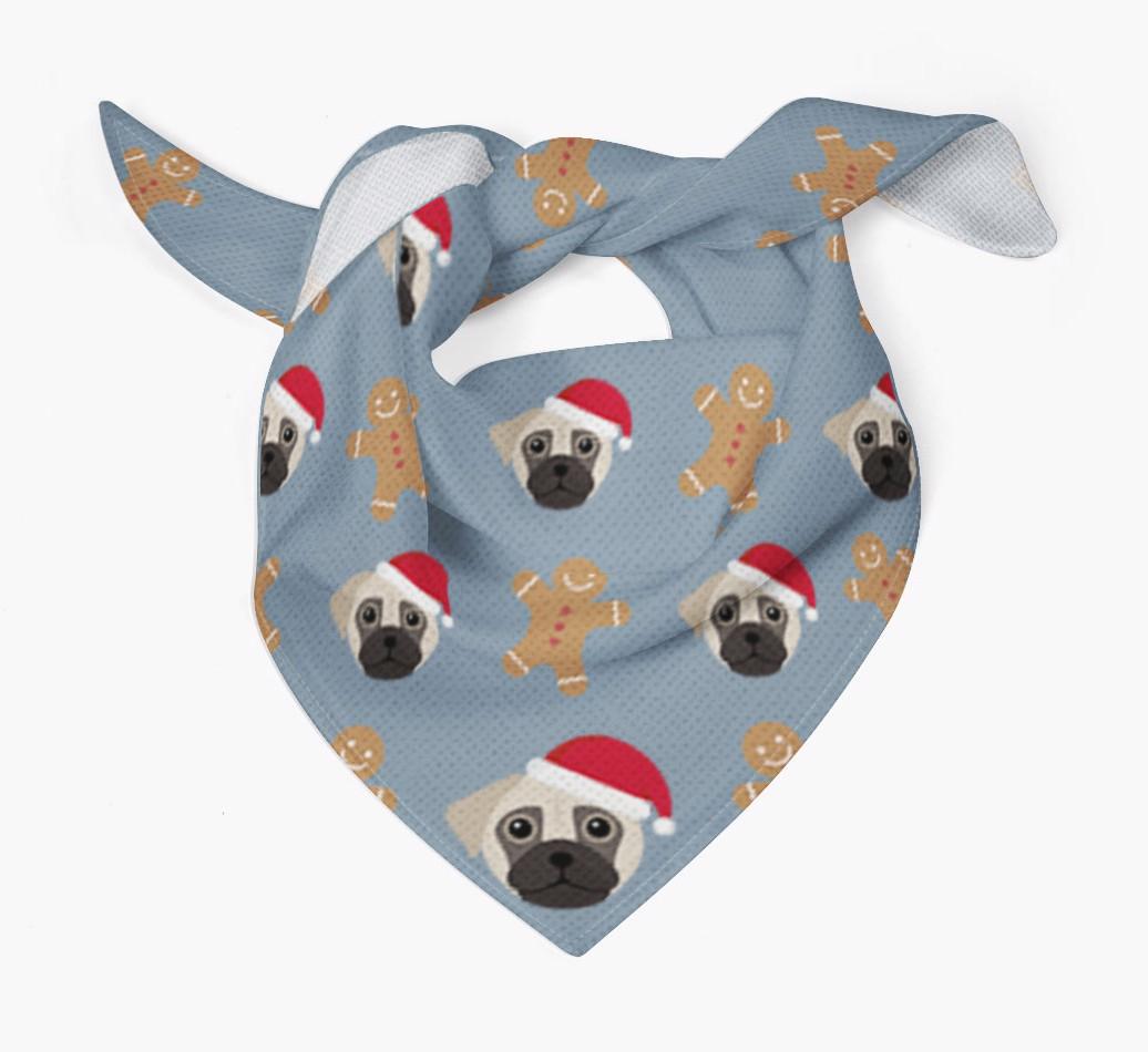 Gingerbread : Personalized {breedFullName} Christmas Bandana