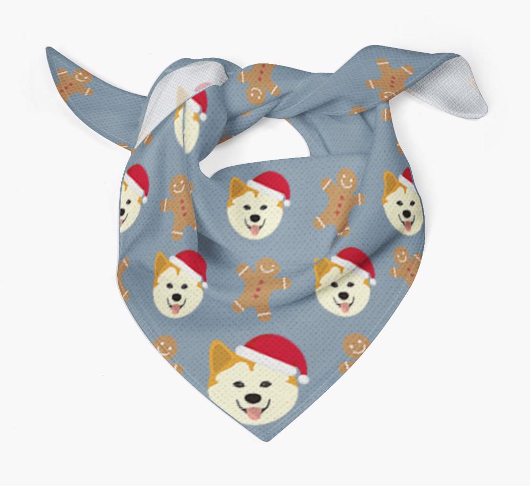 Gingerbread : Personalized {breedFullName} Christmas Bandana