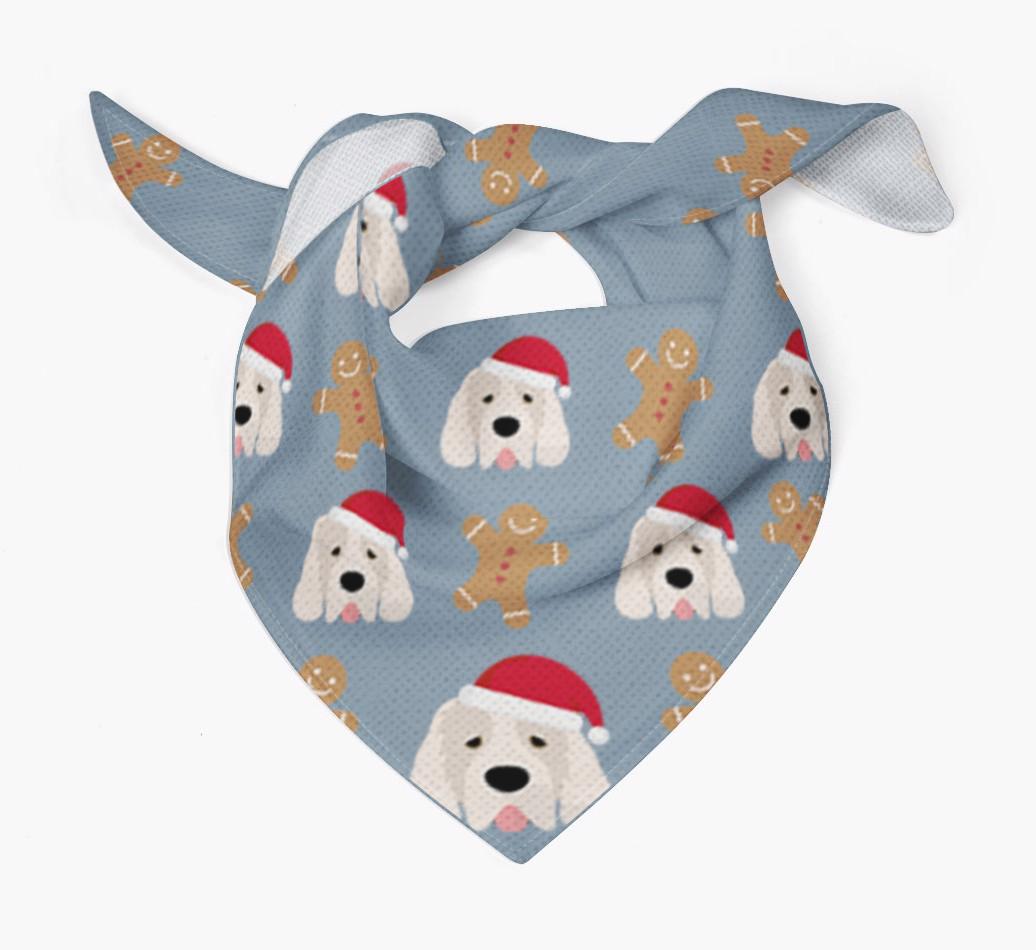 Gingerbread : Personalized {breedFullName} Christmas Bandana