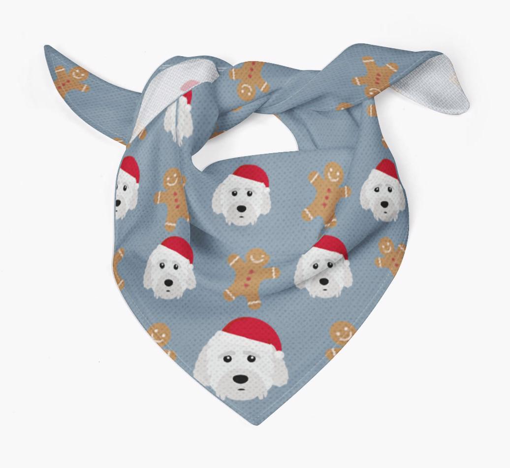 Gingerbread : Personalized {breedFullName} Christmas Bandana