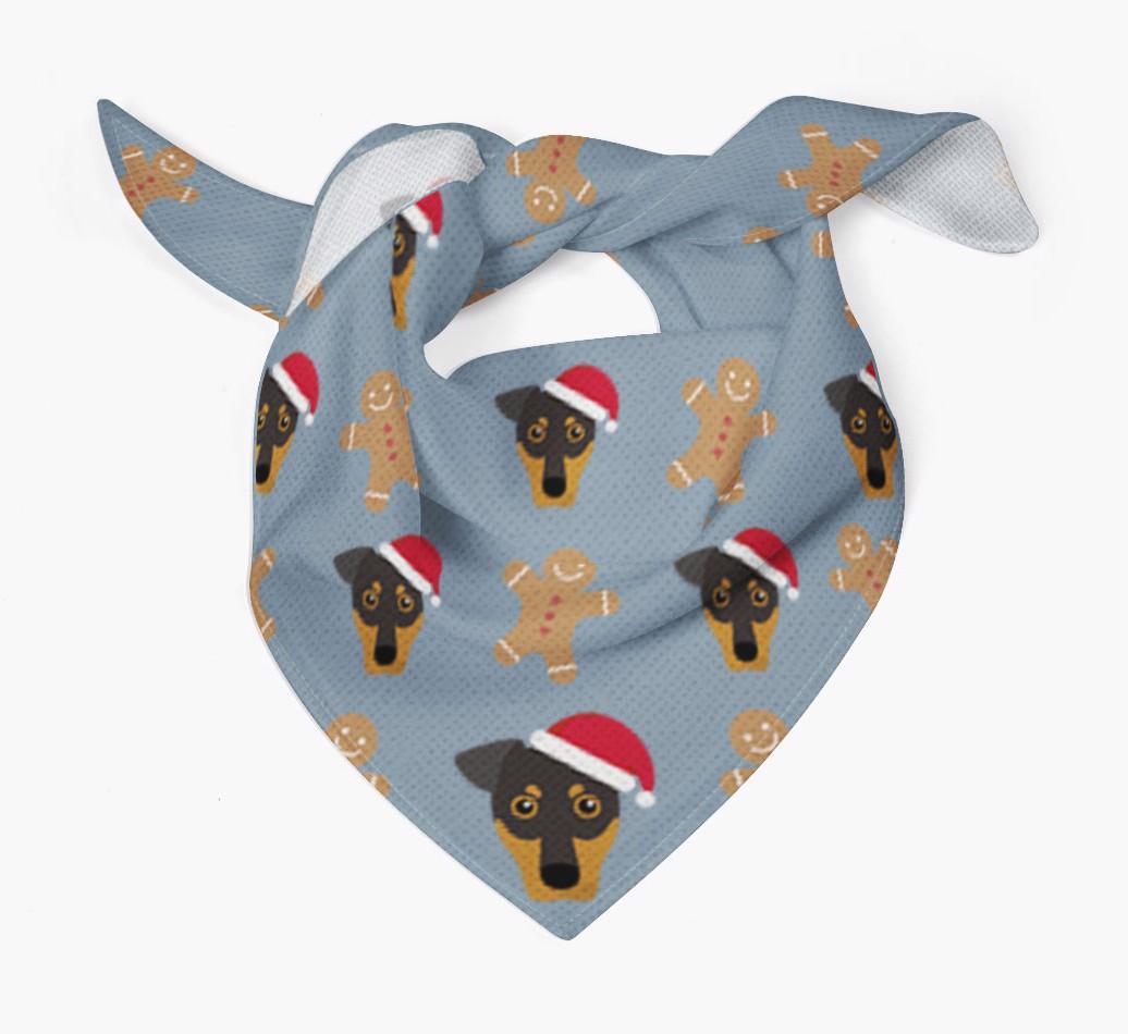 Gingerbread : Personalized {breedFullName} Christmas Bandana