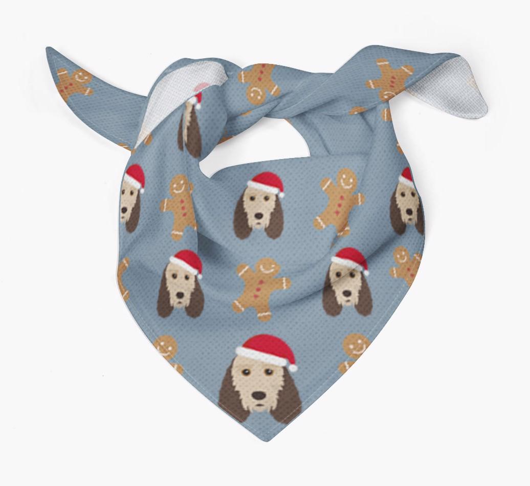 Gingerbread : Personalized {breedFullName} Christmas Bandana