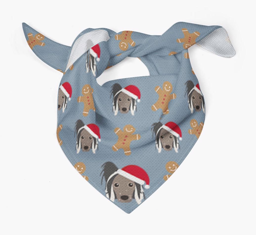 Gingerbread : Personalized {breedFullName} Christmas Bandana
