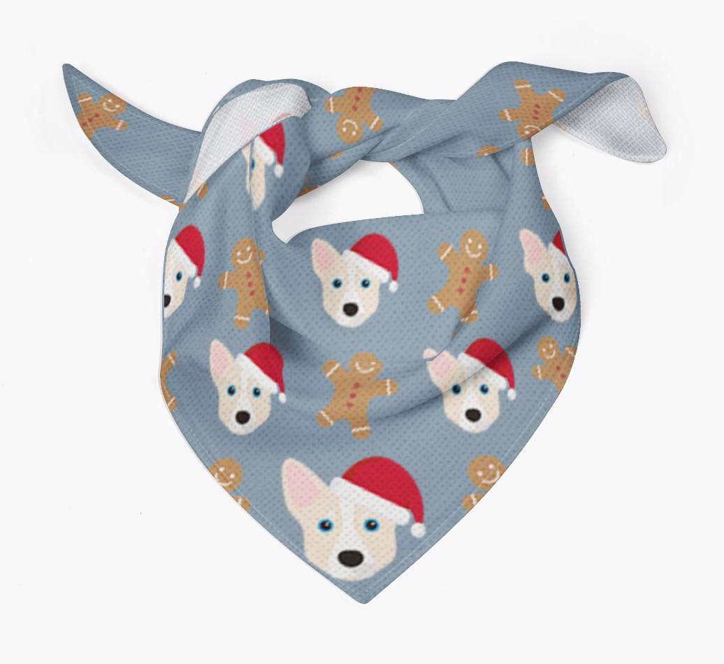 Gingerbread : Personalized {breedFullName} Christmas Bandana