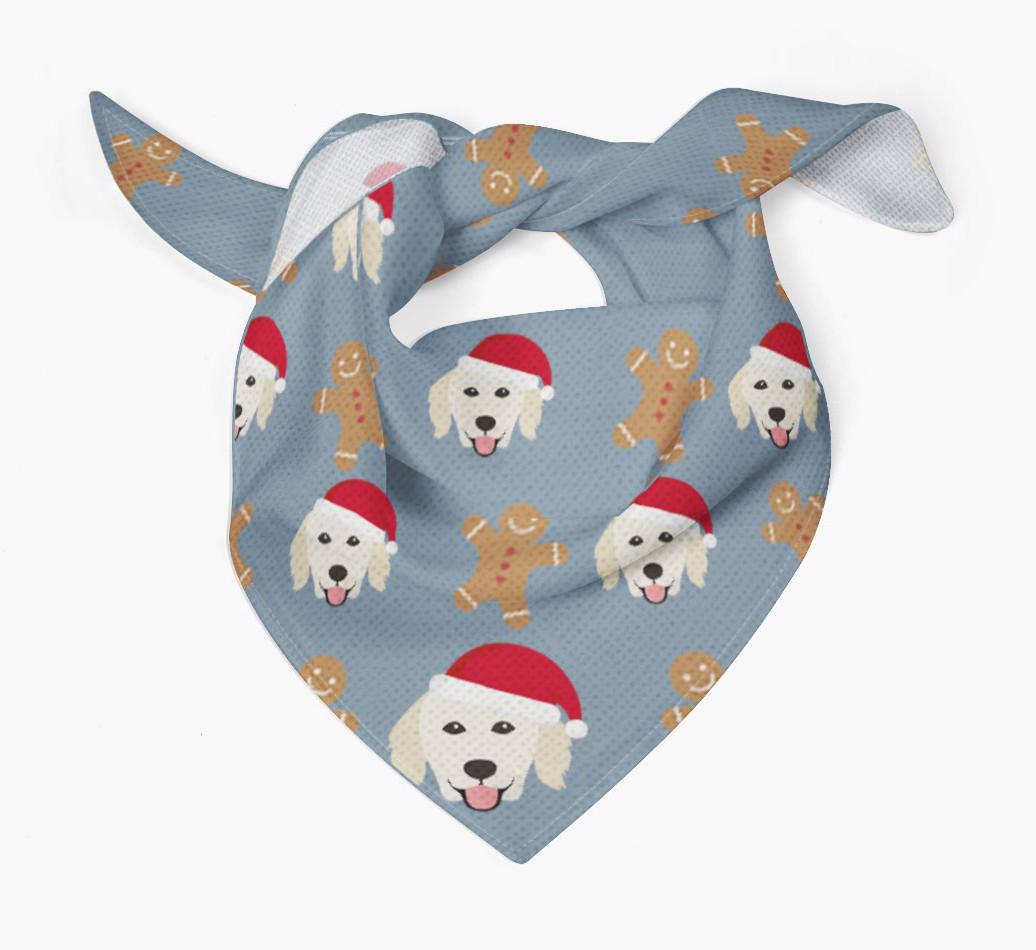 Gingerbread : Personalized {breedFullName} Christmas Bandana