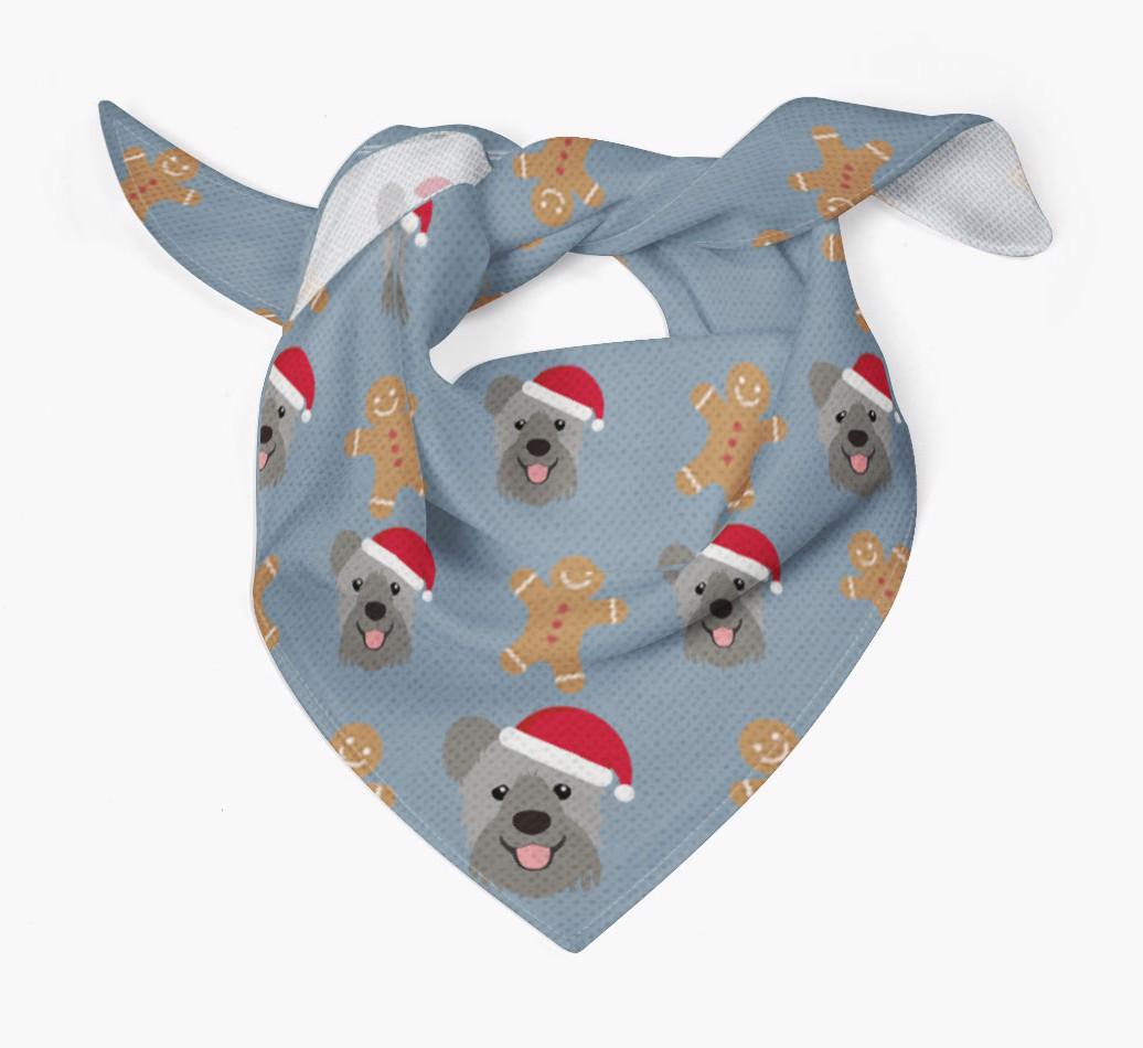 Gingerbread : Personalized {breedFullName} Christmas Bandana
