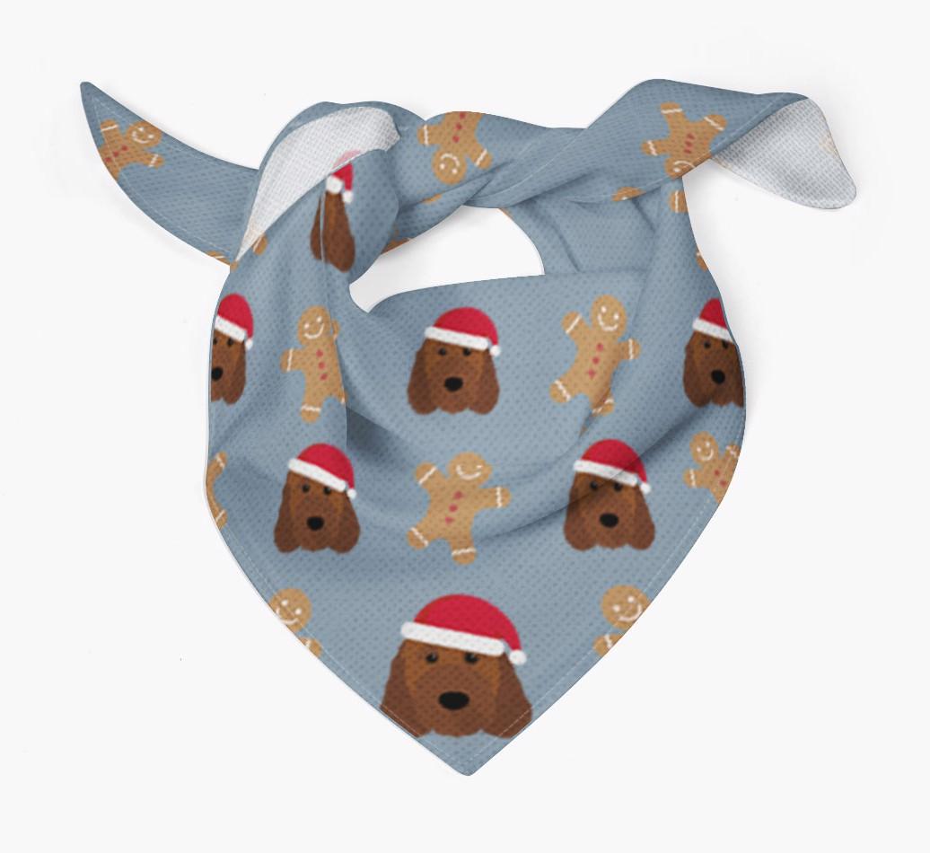 Gingerbread : Personalized {breedFullName} Christmas Bandana