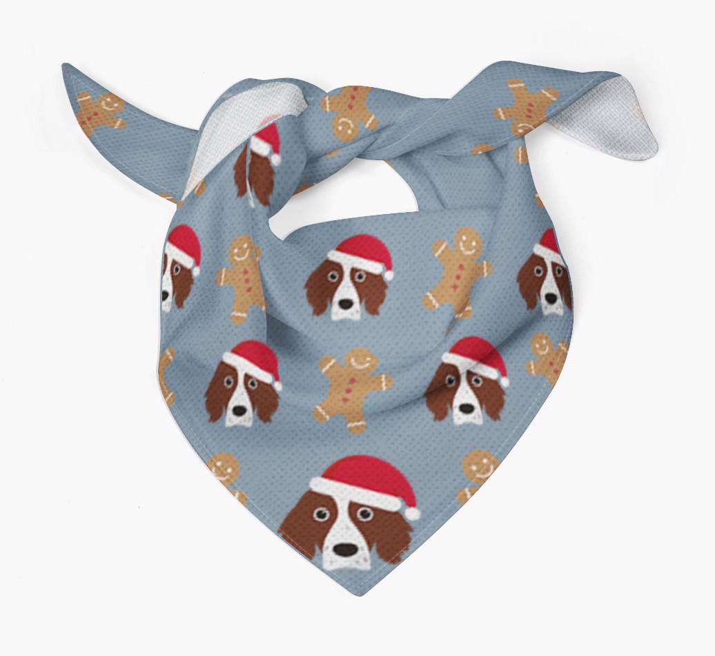 Gingerbread : Personalized {breedFullName} Christmas Bandana