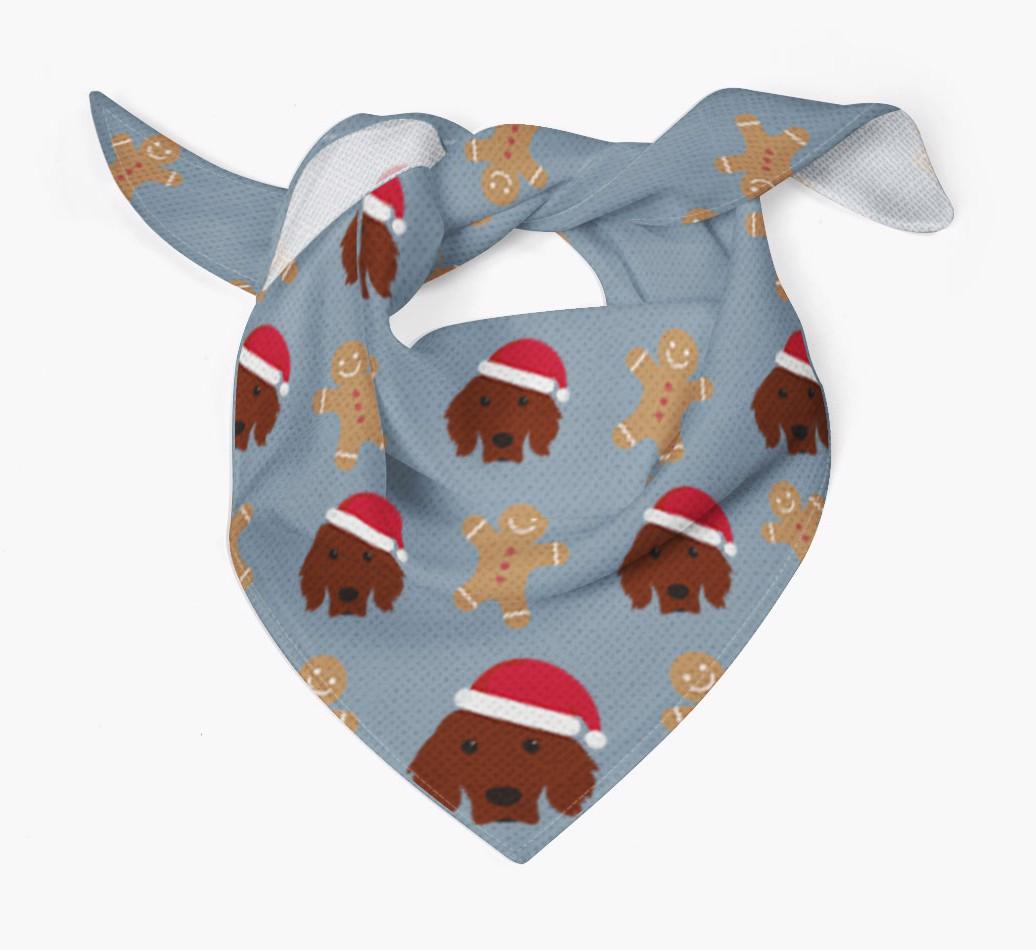 Gingerbread : Personalized {breedFullName} Christmas Bandana