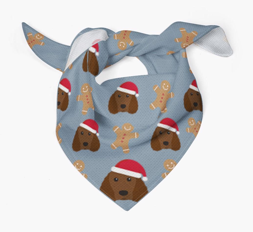Gingerbread : Personalized {breedFullName} Christmas Bandana