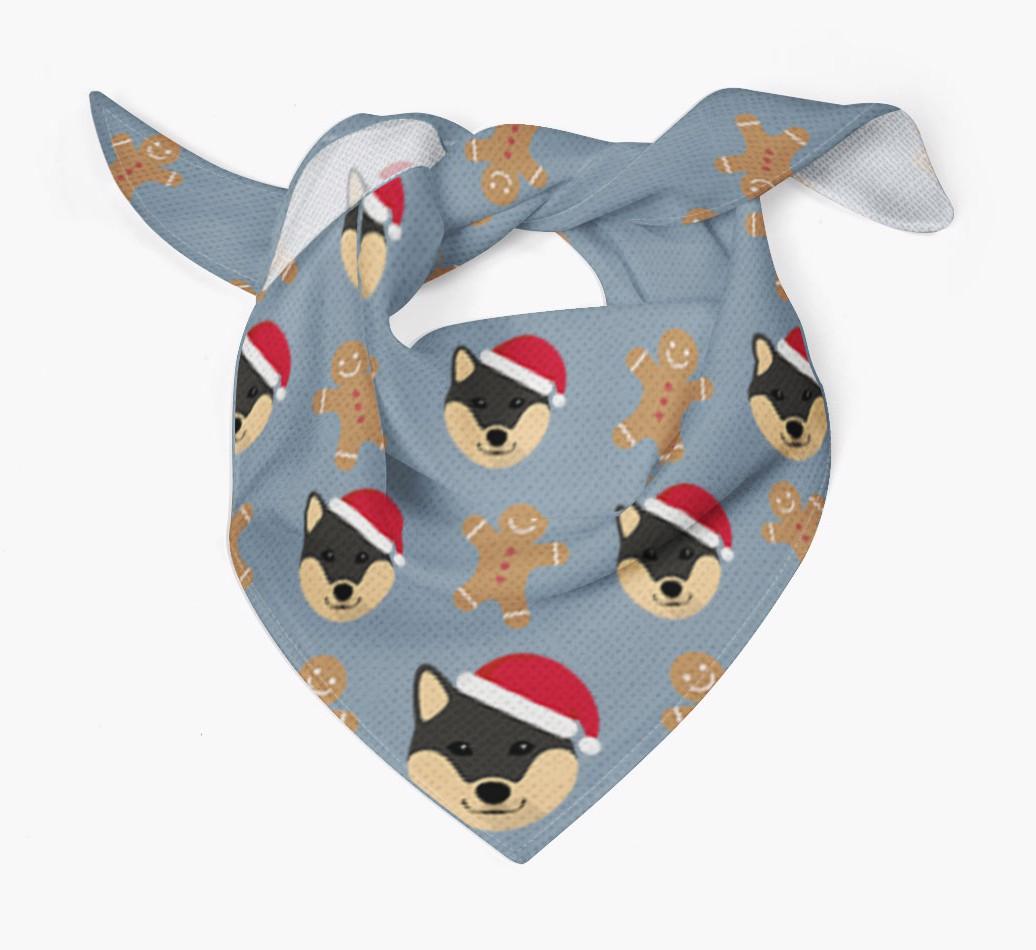 Gingerbread : Personalized {breedFullName} Christmas Bandana