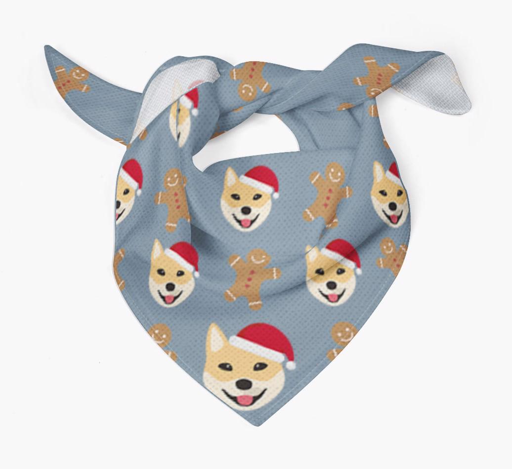 Gingerbread : Personalized {breedFullName} Christmas Bandana