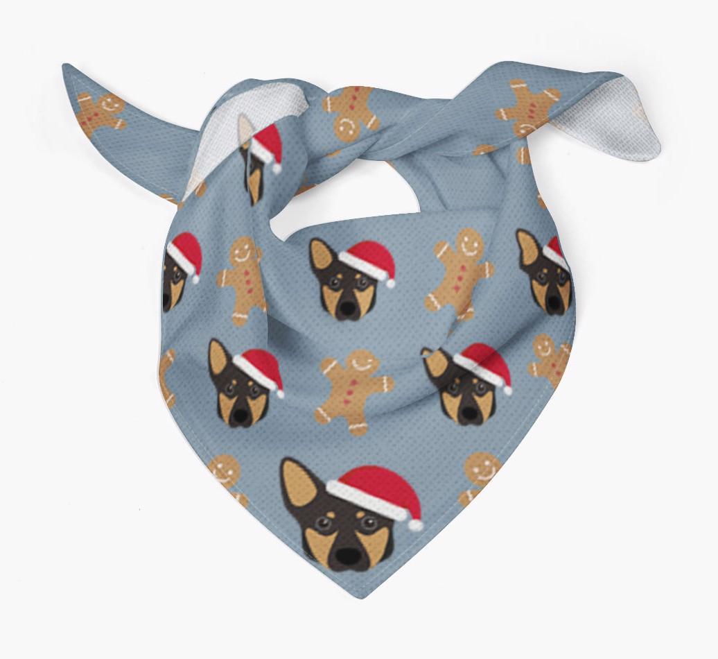 Gingerbread : Personalized {breedFullName} Christmas Bandana