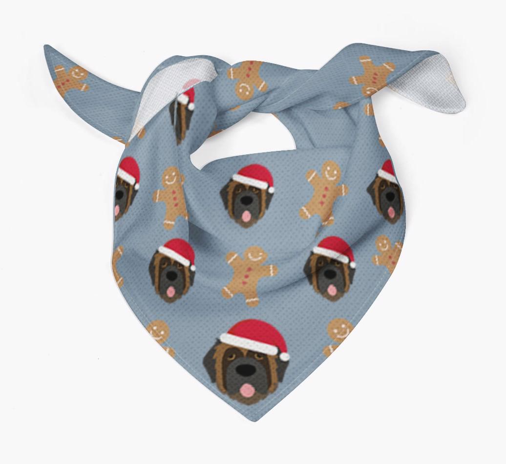 Gingerbread : Personalized {breedFullName} Christmas Bandana