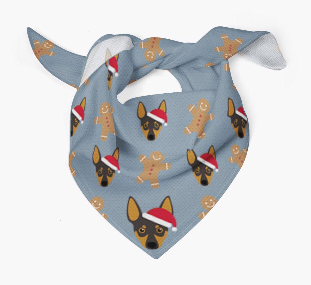Gingerbread : Personalized {breedFullName} Christmas Bandana