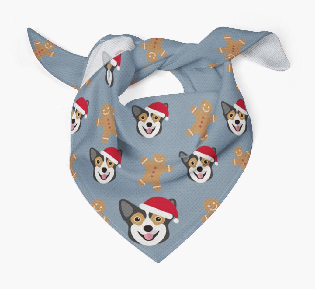 Gingerbread : Personalized {breedFullName} Christmas Bandana