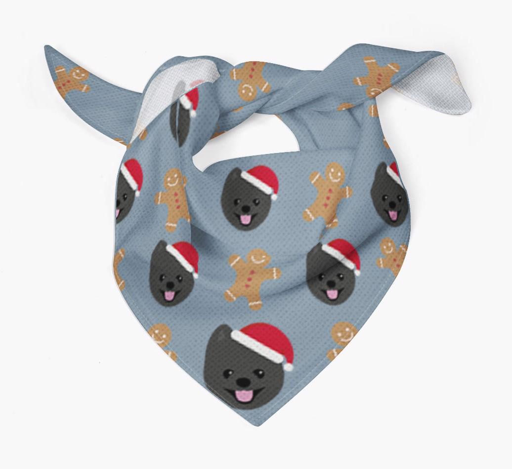 Gingerbread : Personalized {breedFullName} Christmas Bandana