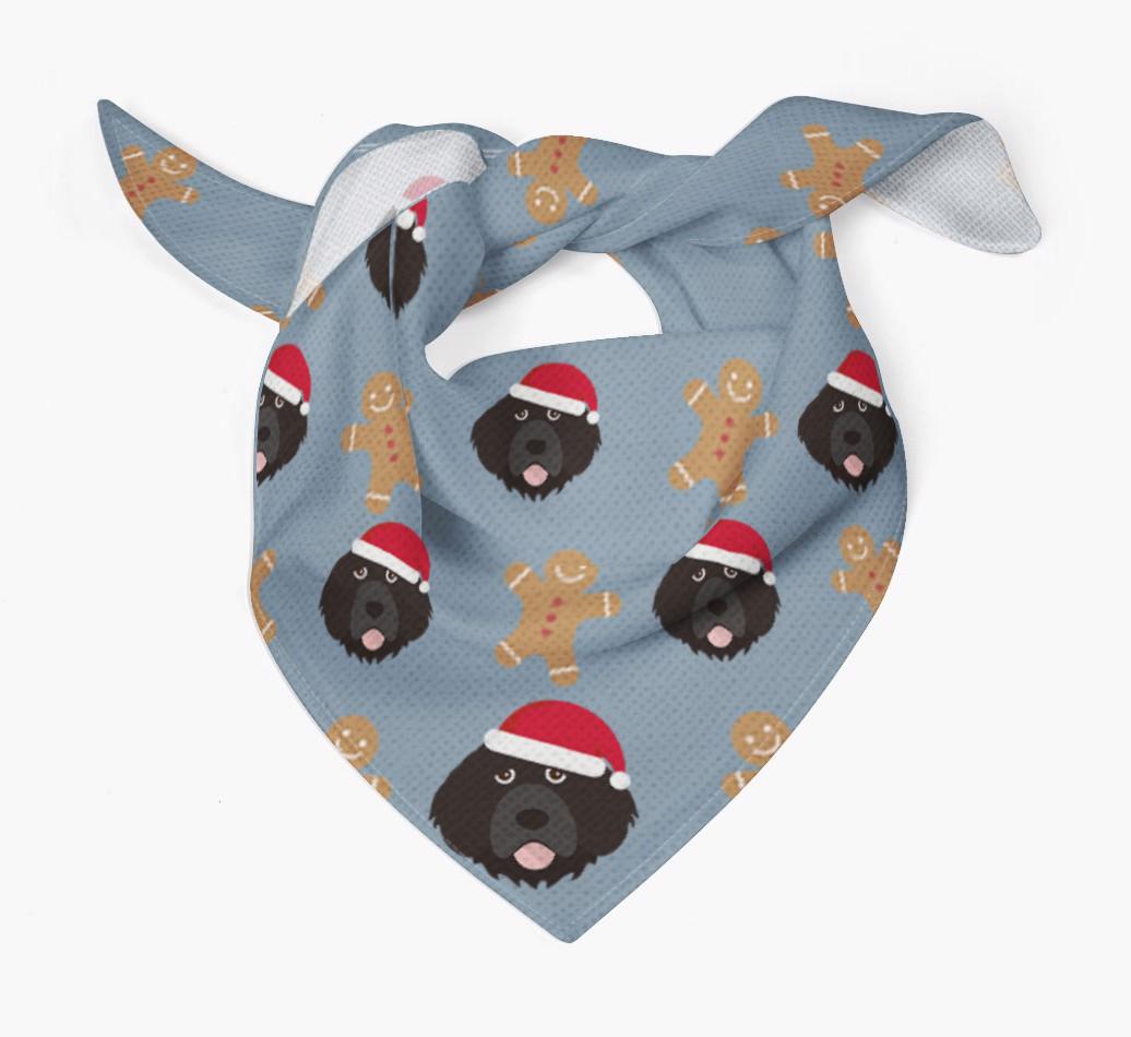 Gingerbread : Personalized {breedFullName} Christmas Bandana