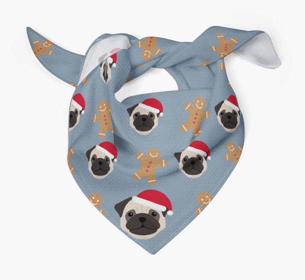 Gingerbread : Personalized {breedFullName} Christmas Bandana