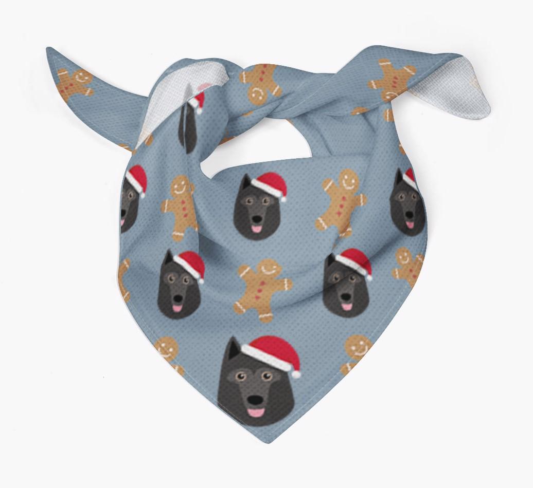 Gingerbread : Personalized {breedFullName} Christmas Bandana