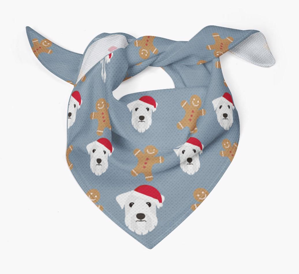 Gingerbread : Personalized {breedFullName} Christmas Bandana