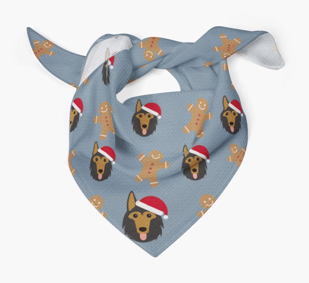 Gingerbread : Personalized {breedFullName} Christmas Bandana
