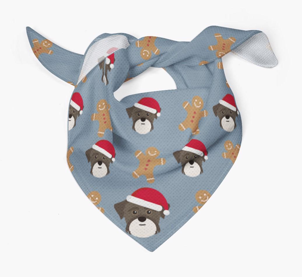 Gingerbread : Personalized {breedFullName} Christmas Bandana