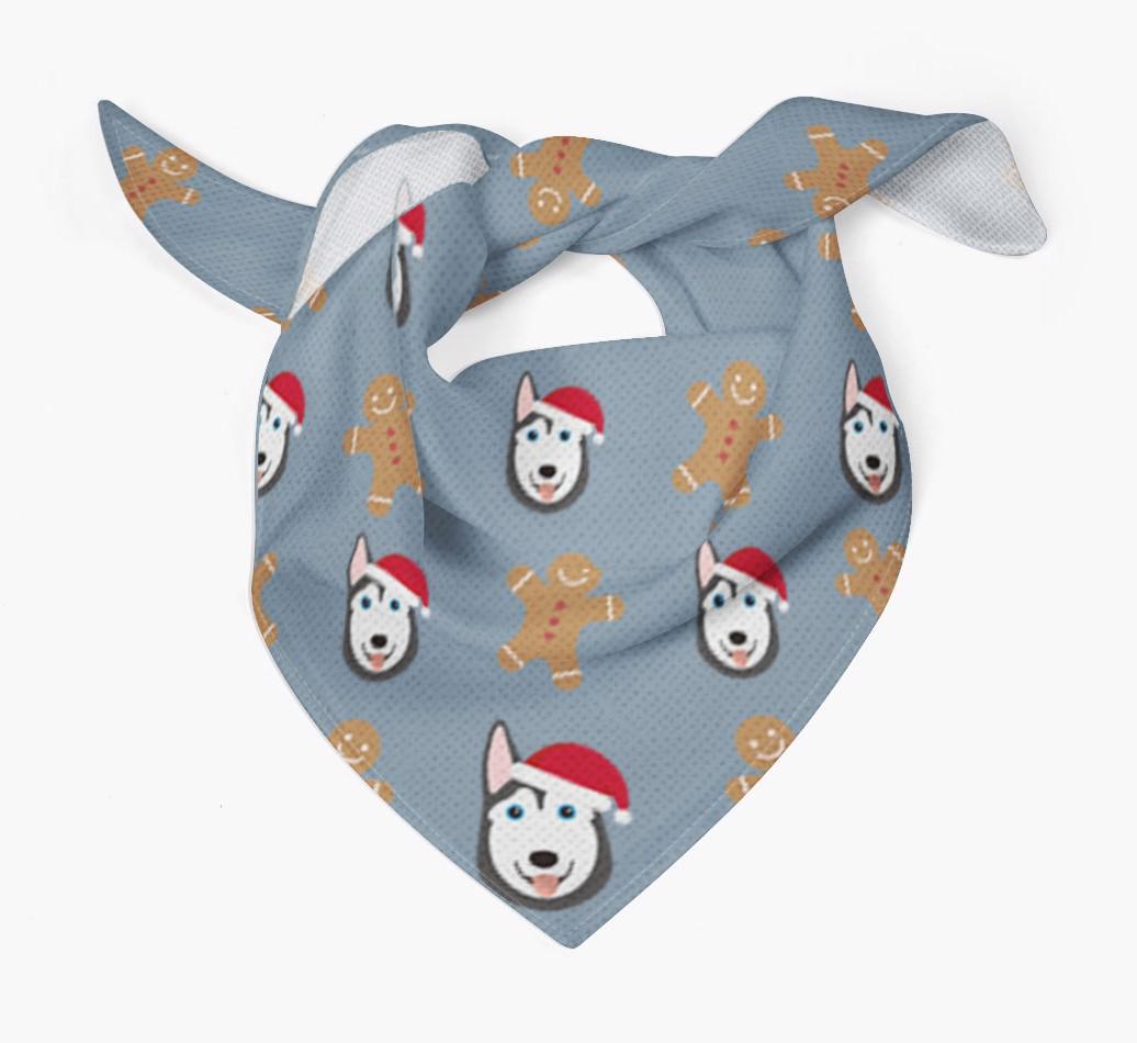 Gingerbread : Personalized {breedFullName} Christmas Bandana