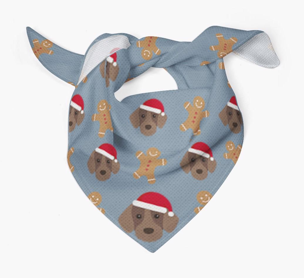 Gingerbread : Personalized {breedFullName} Christmas Bandana