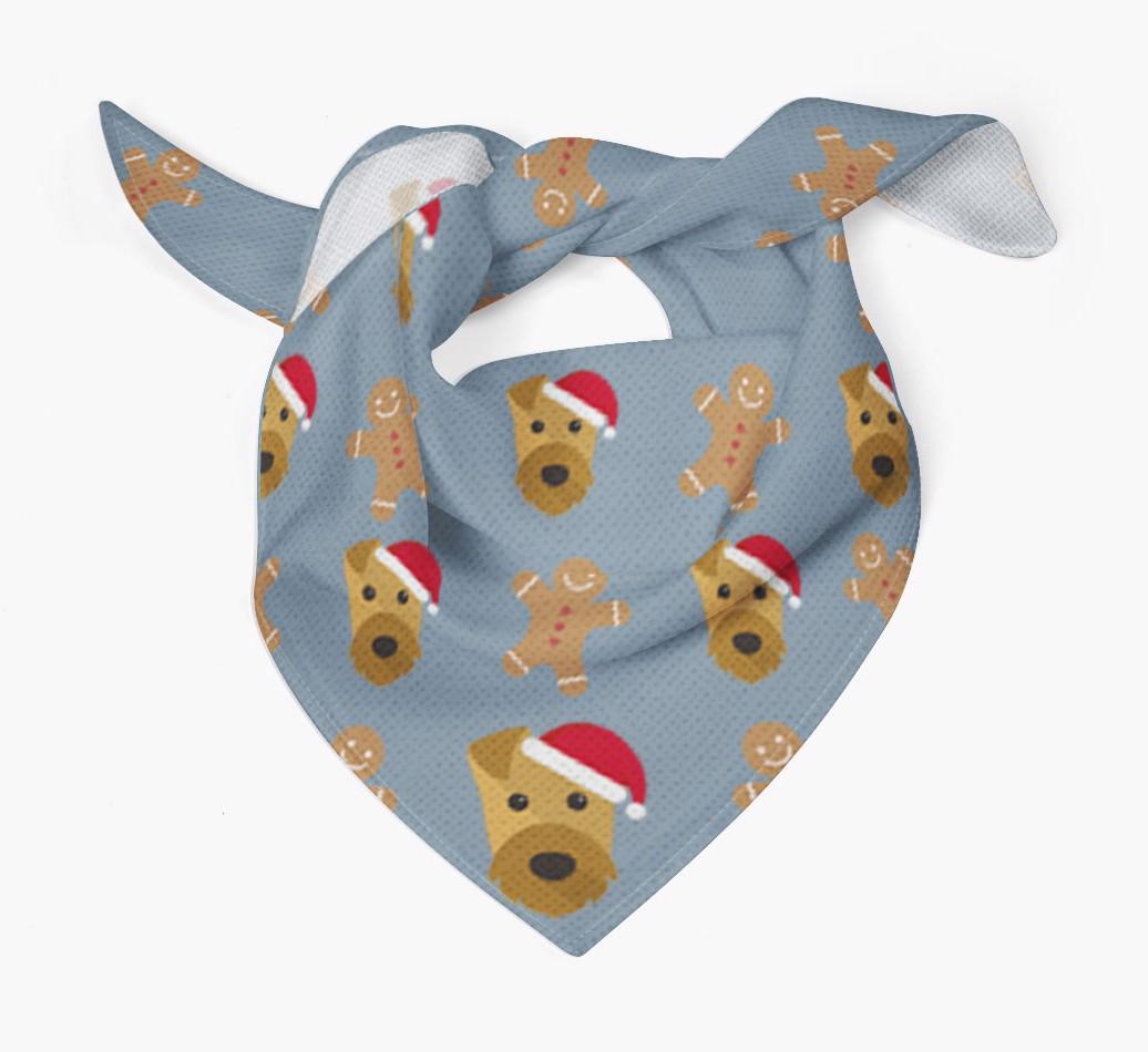 Gingerbread : Personalized {breedFullName} Christmas Bandana