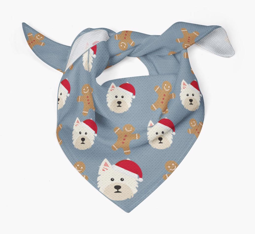 Gingerbread : Personalized {breedFullName} Christmas Bandana