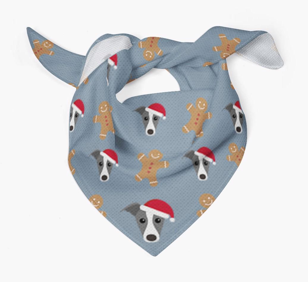 Gingerbread : Personalized {breedFullName} Christmas Bandana