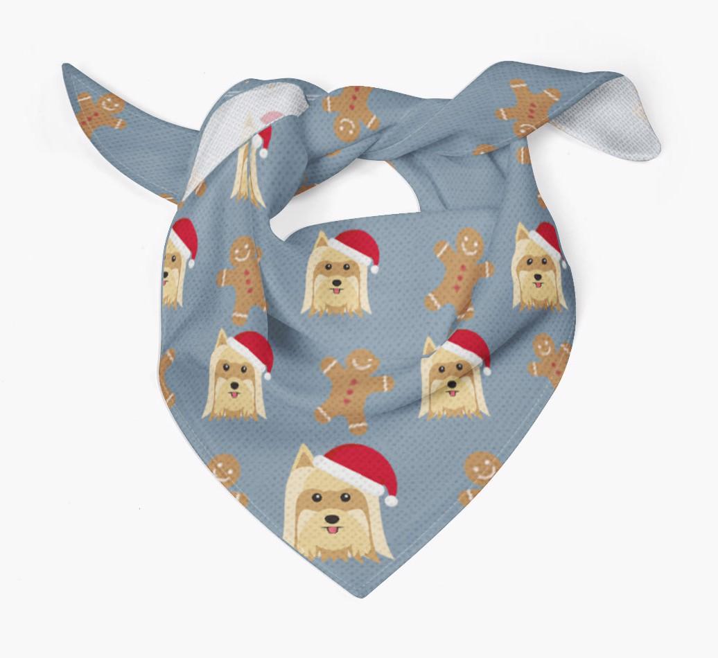 Gingerbread : Personalized {breedFullName} Christmas Bandana