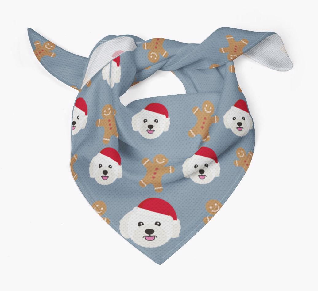 Gingerbread : Personalized {breedFullName} Christmas Bandana