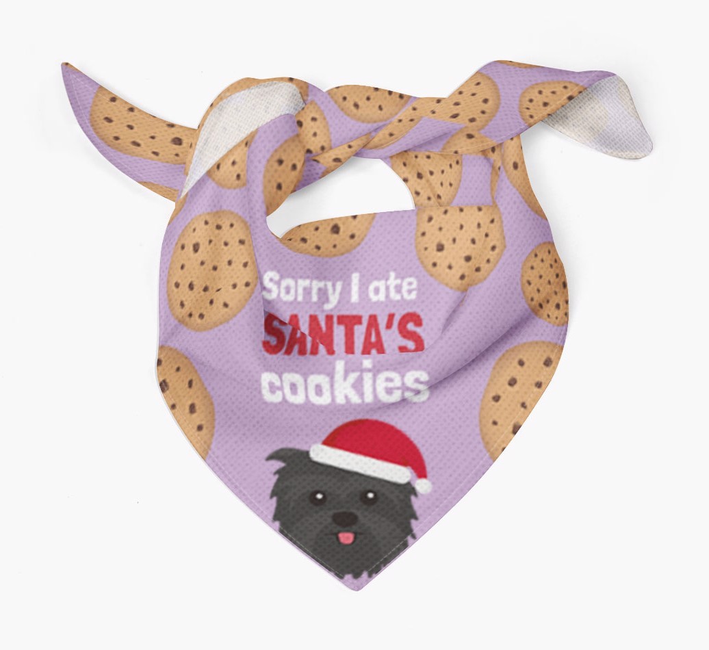 I Ate Santa's Cookies : Personalized {breedFullName} Christmas Bandana