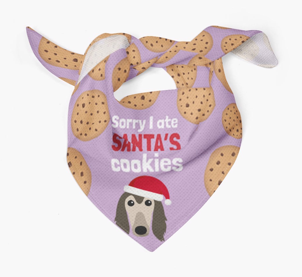 I Ate Santa's Cookies : Personalized {breedFullName} Christmas Bandana