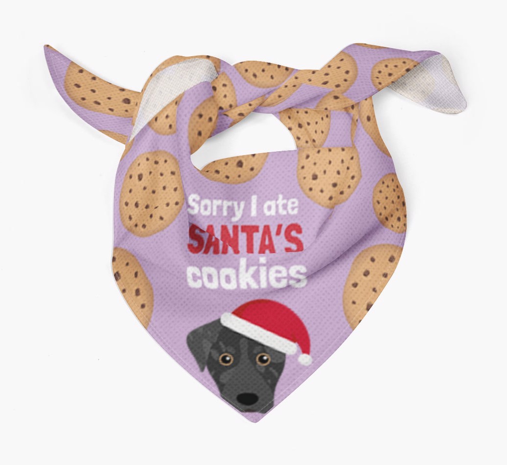 I Ate Santa's Cookies : Personalized {breedFullName} Christmas Bandana