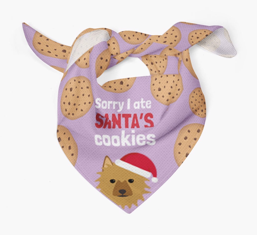 I Ate Santa's Cookies : Personalized {breedFullName} Christmas Bandana