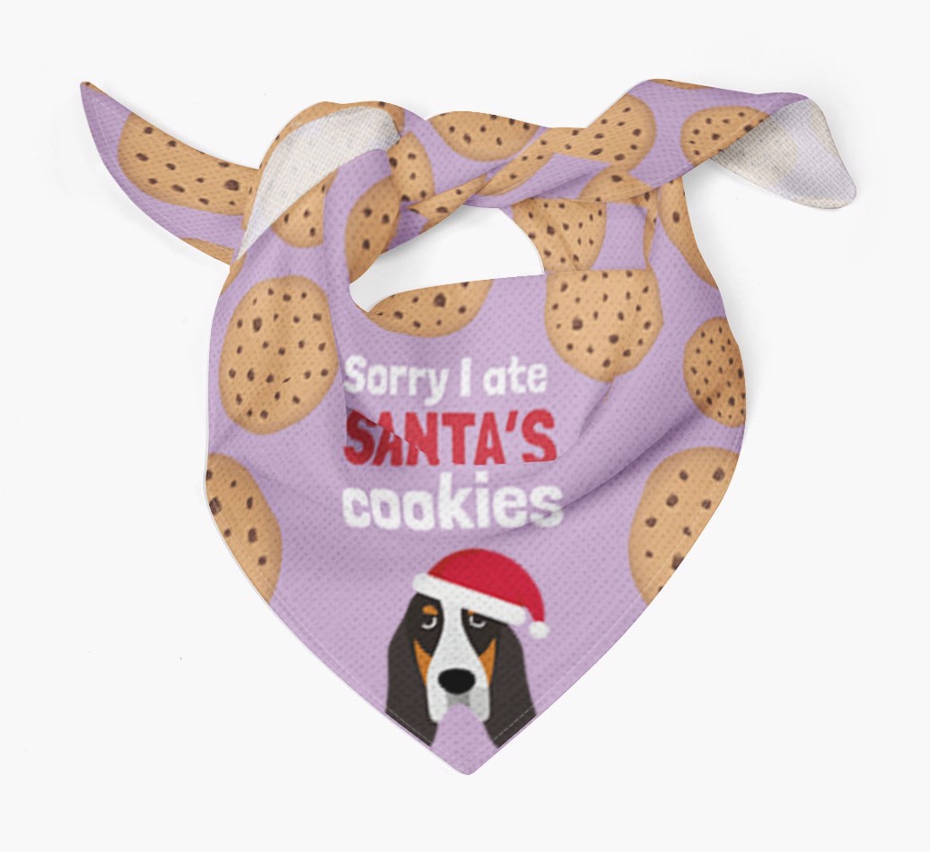 I Ate Santa's Cookies : Personalized {breedFullName} Christmas Bandana